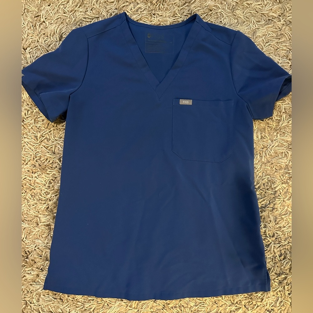 Figs limited edition Denim Catarina one-pocket V-Neck Women's scrub top XS